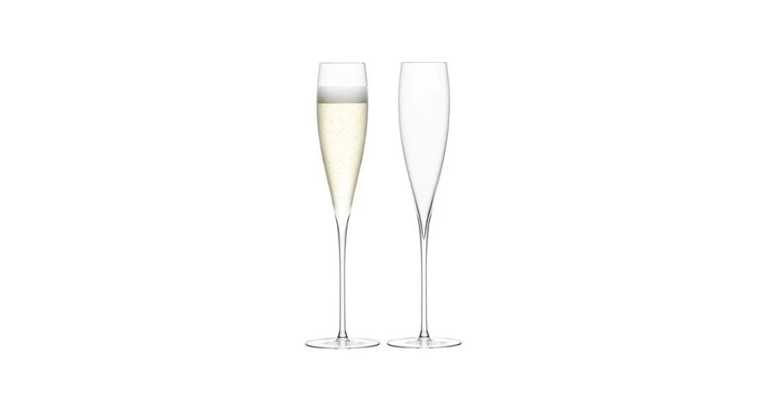 LSASavoyChampagneFlutes–Clear200ml(Setof2)