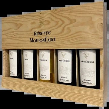 GiftSet5BottlesMoutonCadetRéservePanache–BaronPhilippedeRothschild