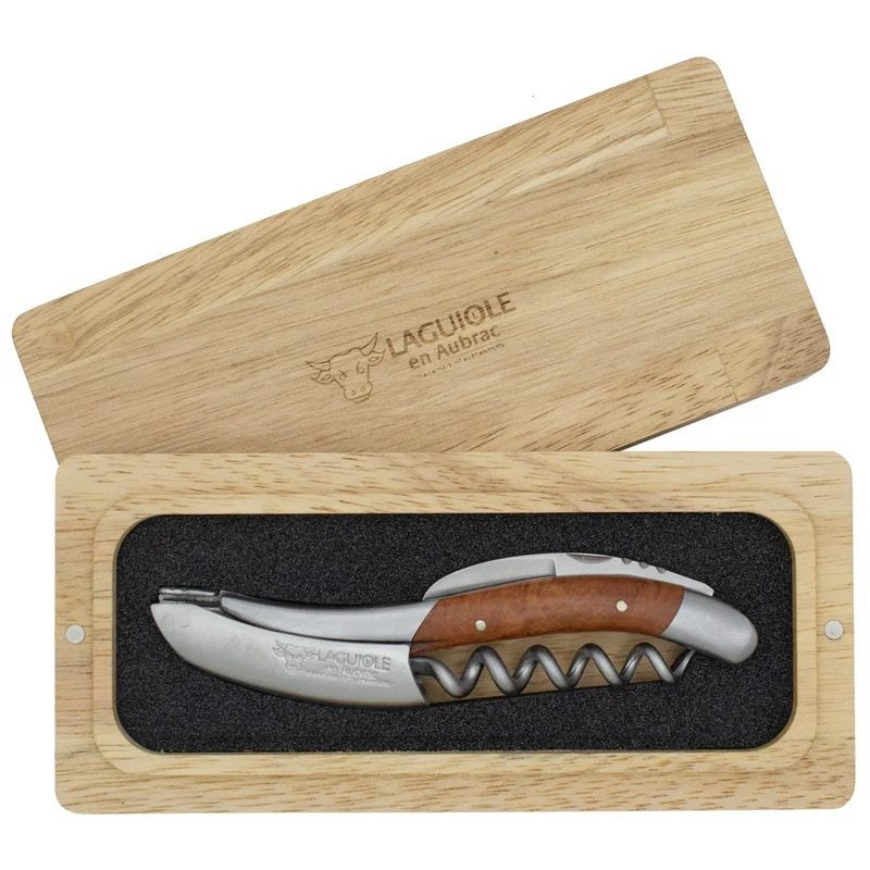 LaguioleenAubracSommelierCorkscrewBriarRootWoodenHandle