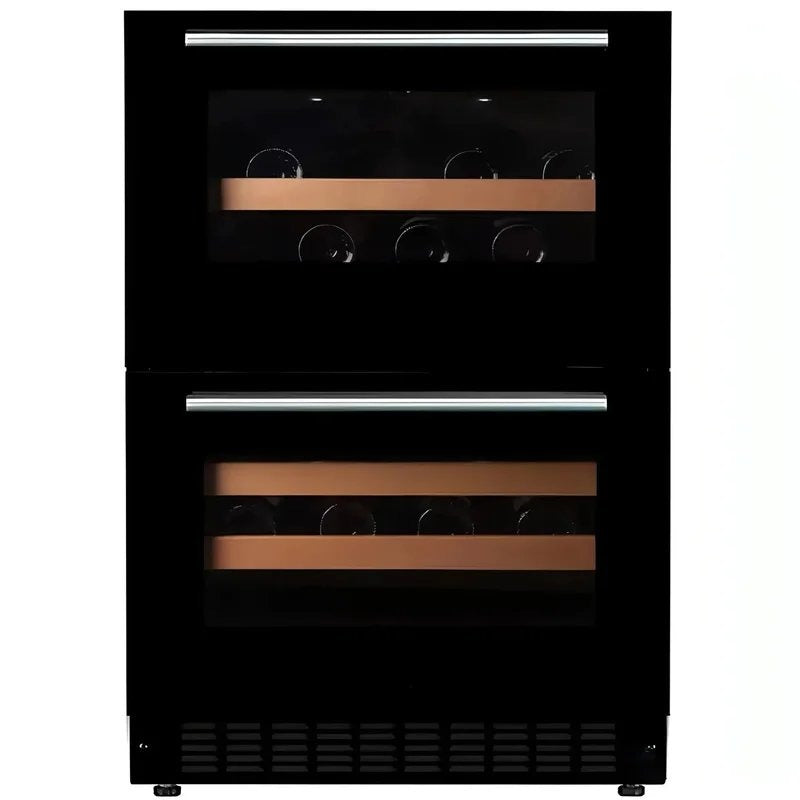 mQuvée–600mm–UndercounterWineFridge–WineCave60DDFullglassBlack