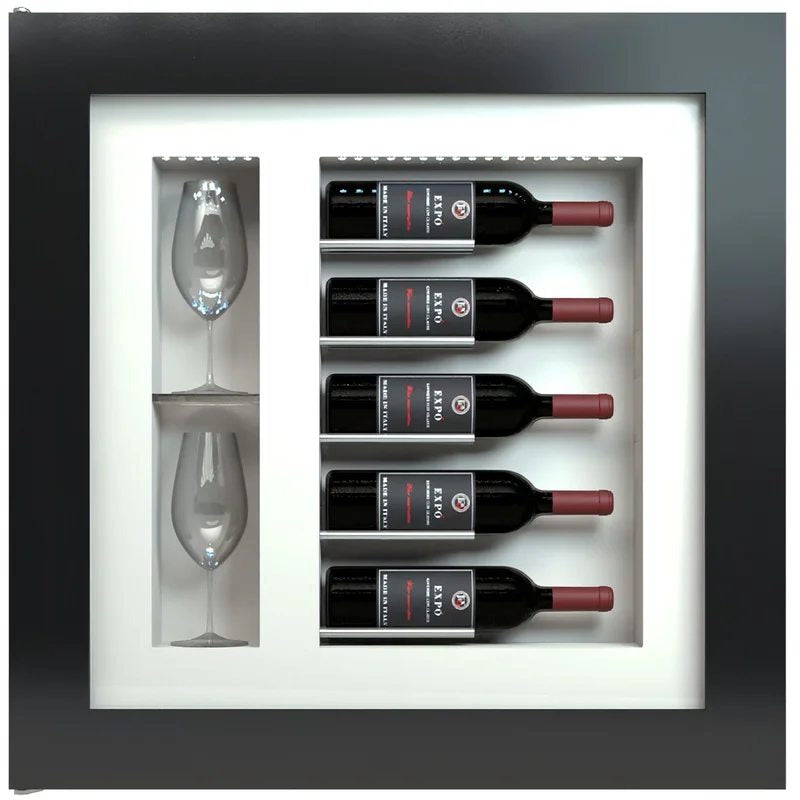 QuadroVino–WineWallQV52–5BottleDisplayUnit
