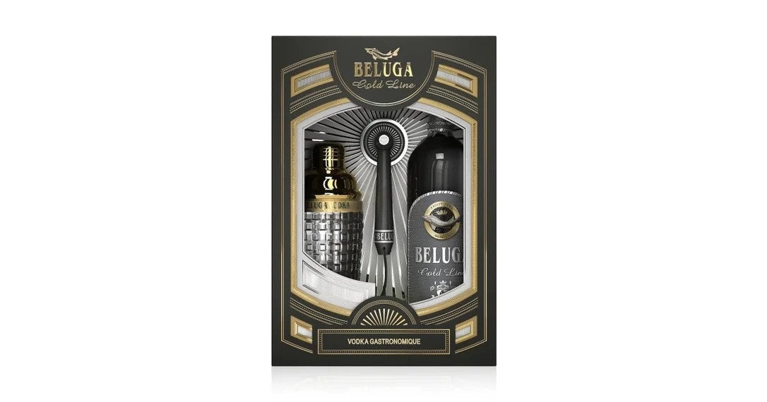 BelugaGoldLineVodka40%70clShakerGiftSet