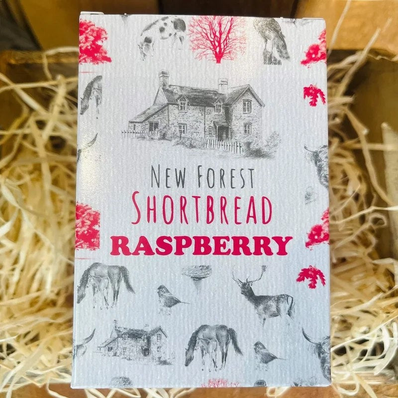 NewForestShortbreadRaspberryShortbreadGiftbox140g