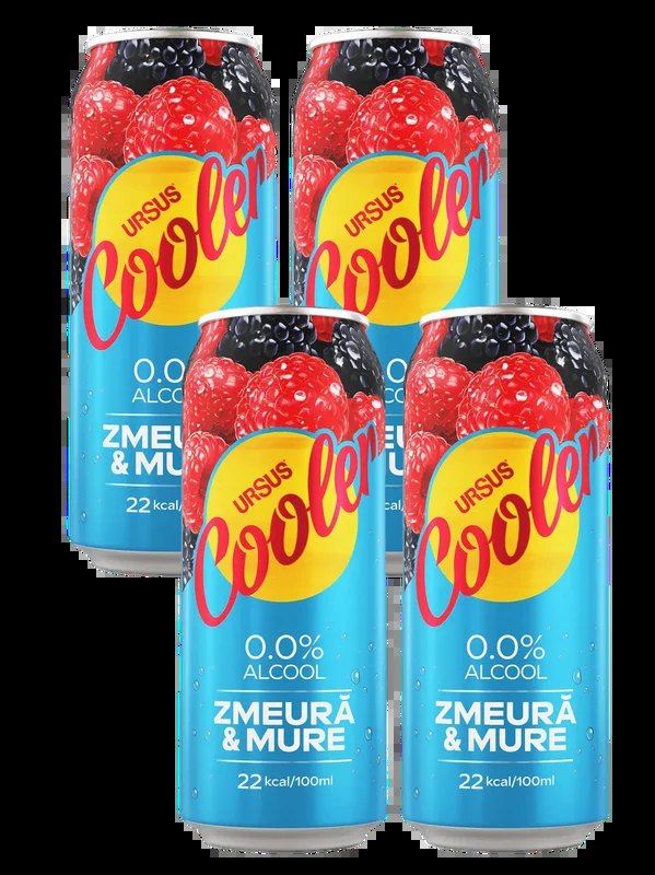 UrsusCoolerRaspberry&BlackberryLagerAlcoholFree4x500ml
