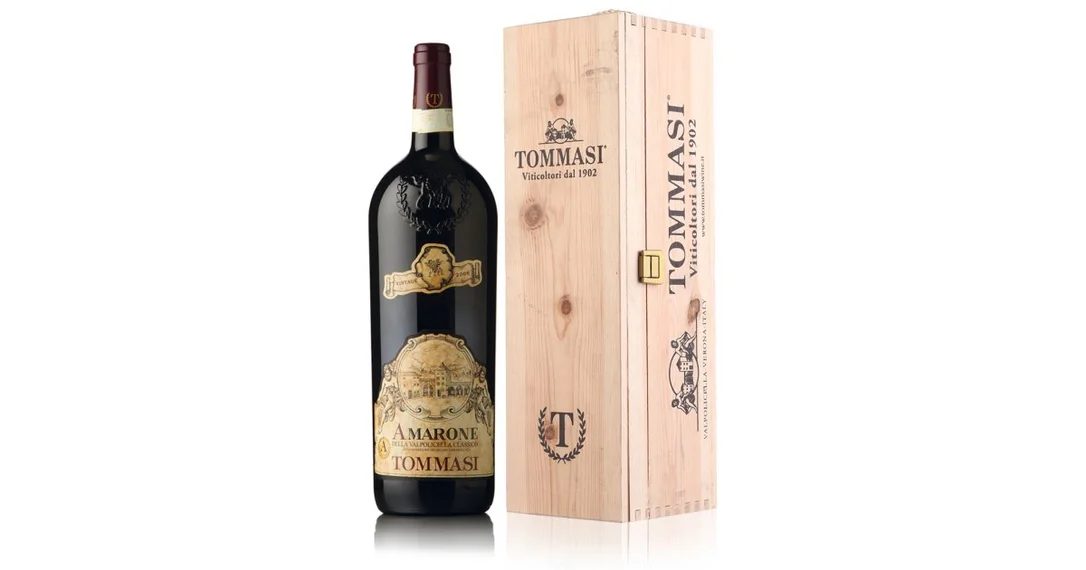 TommasiAmaroneRedWineMagnumWoodenGiftBox150cl