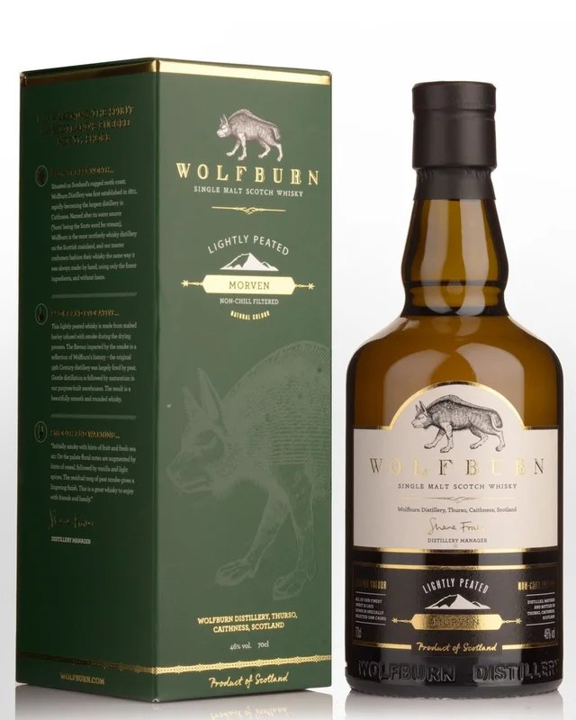 WolfburnMorvenLightlyPeatedSingleMaltScotchWhisky(700ml)
