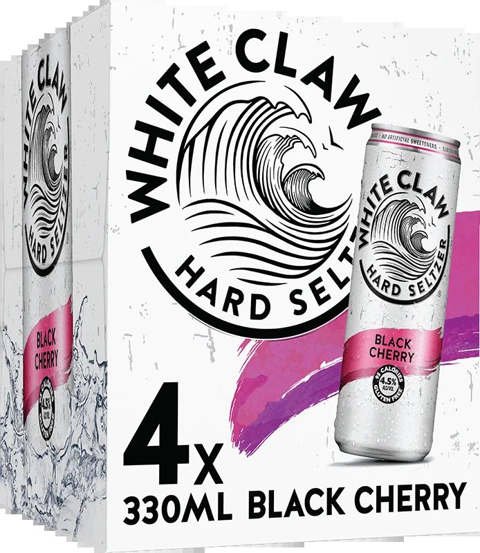 WhiteClawHardSeltzerBlackCherry4Pack(33clCans)