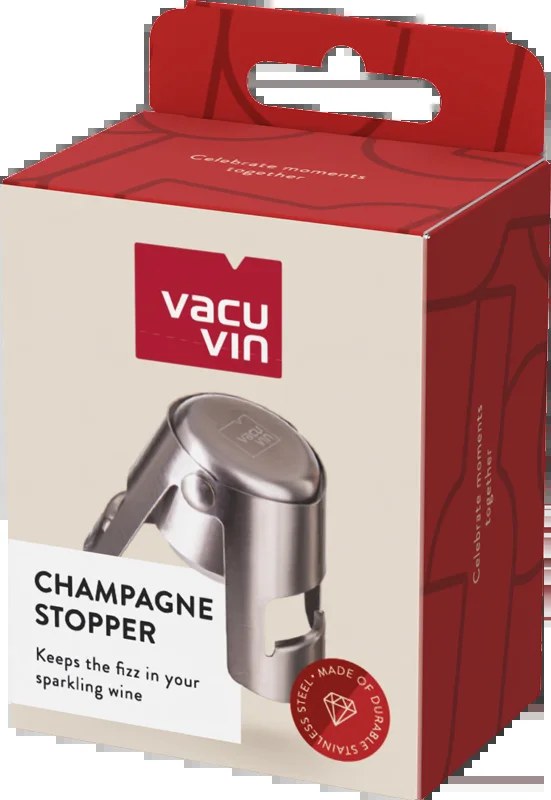 VacuVinChampagneStopperStainlessSteel
