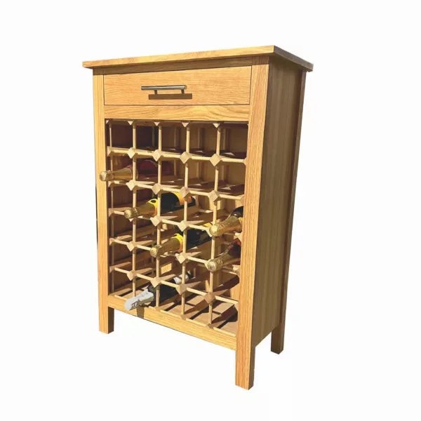 WineRacks–30BottleWoodenChampagneCabinetwithDrawer–Assembled