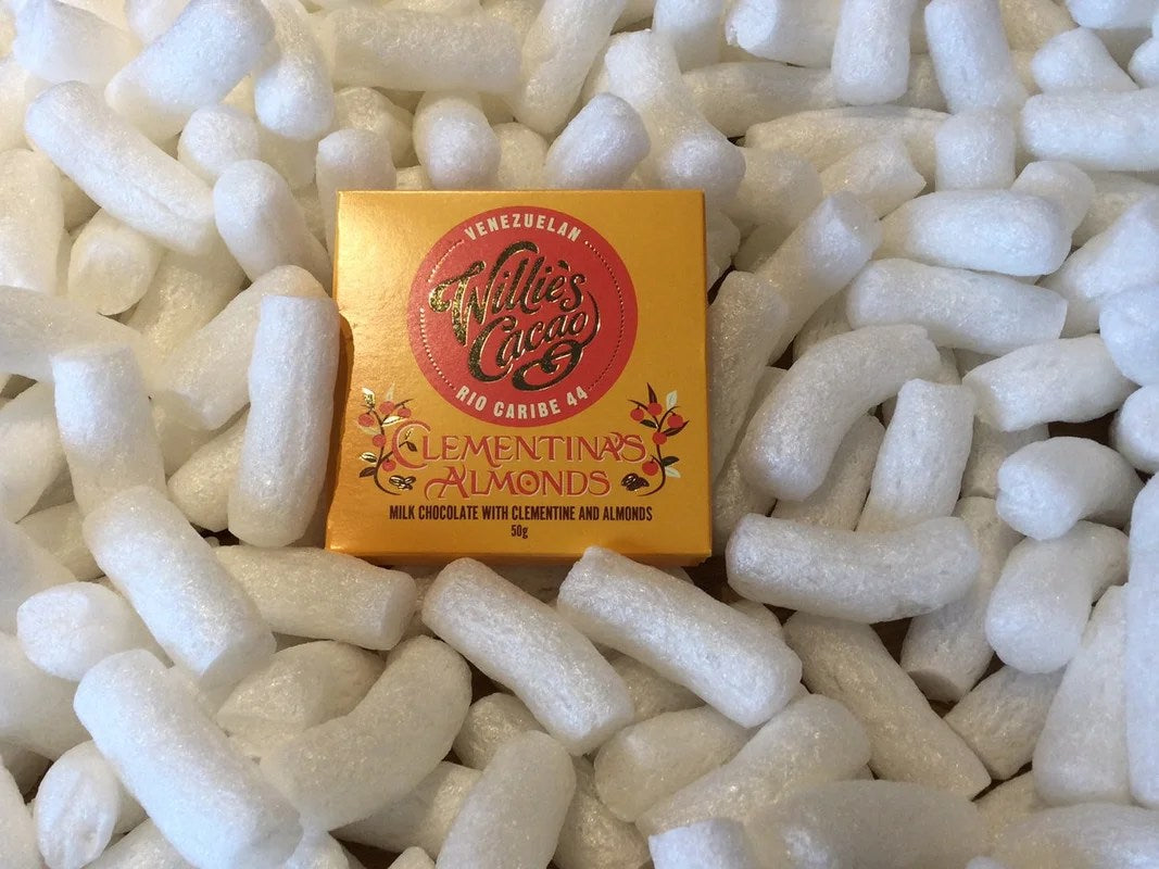 WilliesClementina’sAlmond,RioCaribe44milkchocolatewithclementines50g