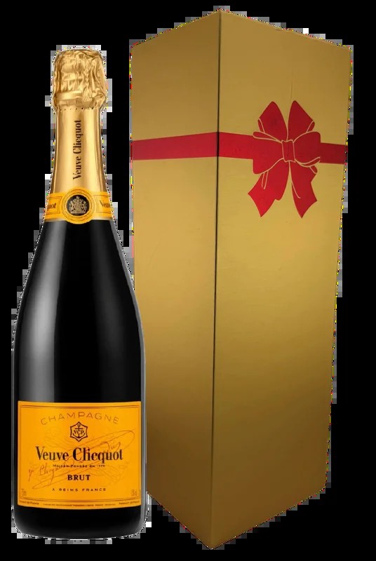VeuveClicquotYellowLabelBrutWithGoldGiftWineBox
