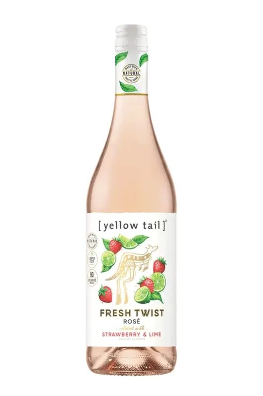 YellowTailFreshTwistWhiteWineStrawberry&Lime(750ml)