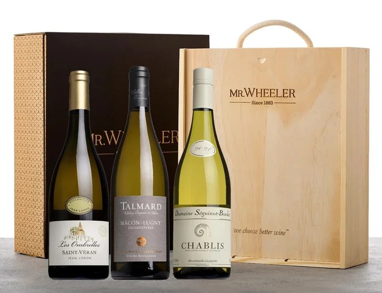 WhiteBurgundyWineTrioGiftBox