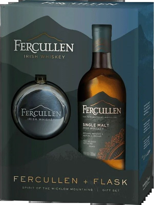 FercullenSingleMalt70clandHipFlaskGiftPack