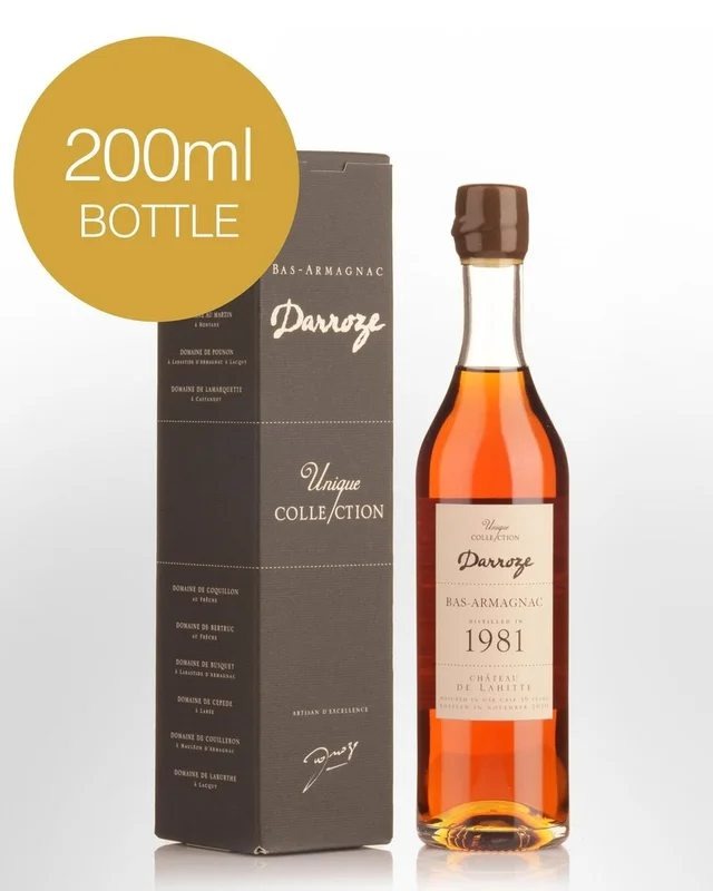 1981DarrozeDomaineDeLahitteOldCaskStrengthBasArmagnac(200ml)