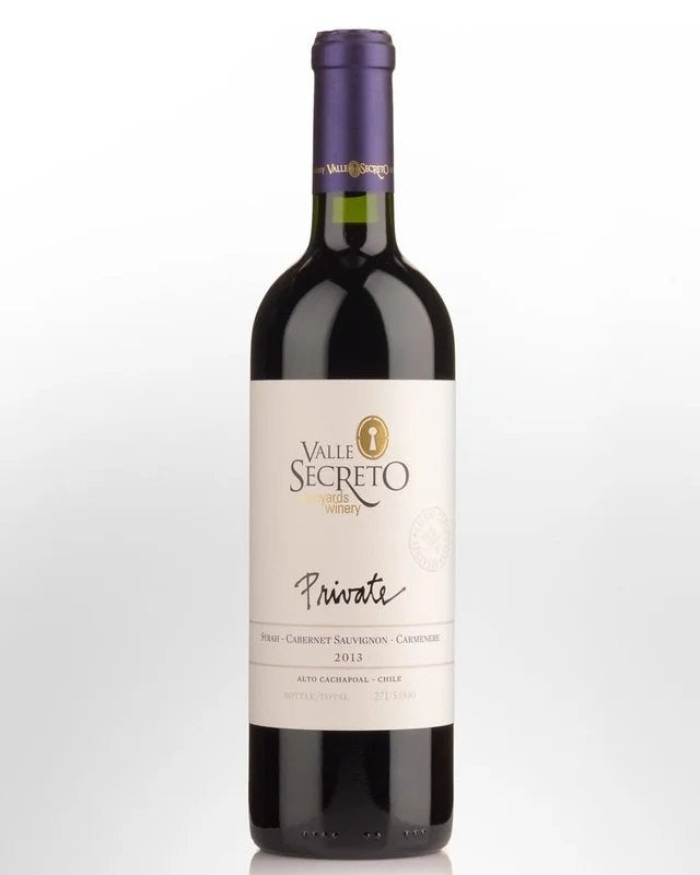 2013ValleSecretoPrivateSyrahCabernetSauvignonCarmenere