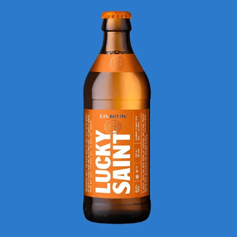 LuckySaintHazyAlcoholFreeIPABottle(0.5%ABV)