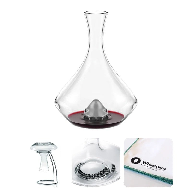 StolzleFireHalfBottleWineDecantingSet
