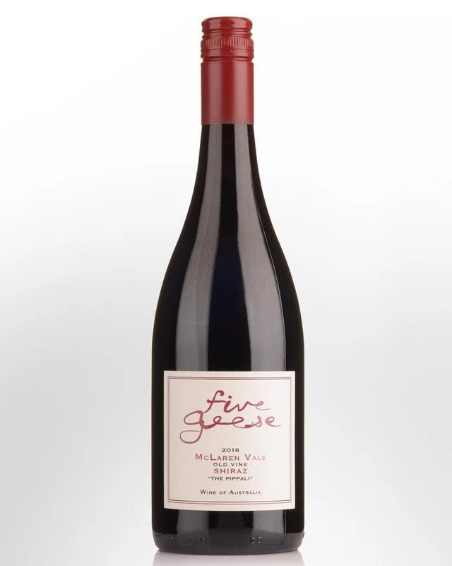 2016FiveGeeseThePippaliOldVineShiraz