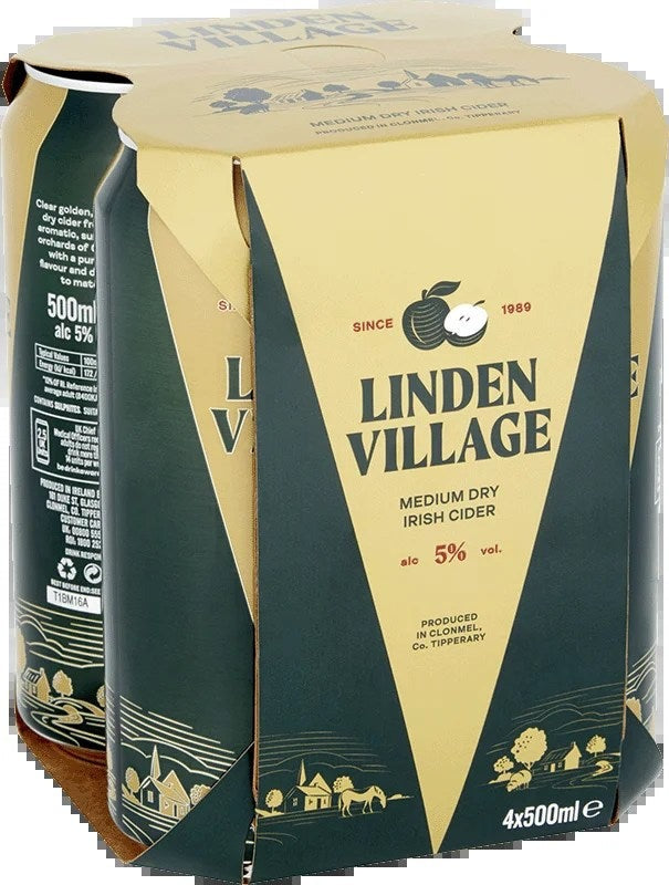 LindenVillageMediumDryCider4Pack(50clCans)