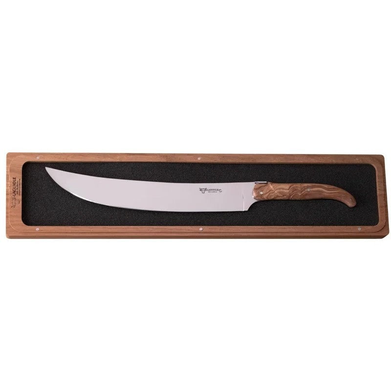 LaguioleenAubracChampagneSabre–OliveWoodHandle