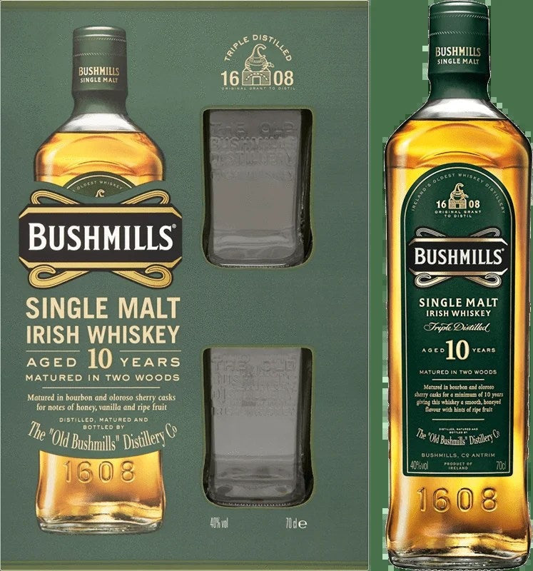 Bushmills10YearOld70clGlassPack
