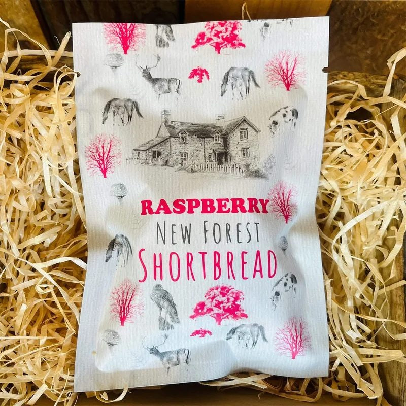 NewForestShortbreadRaspberryShortbreadSnackPack35g