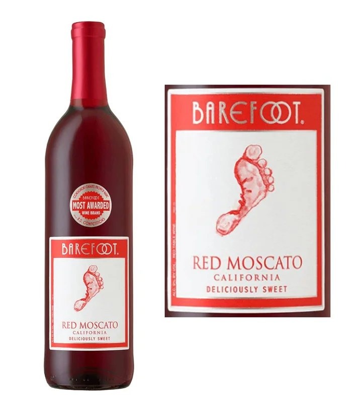 BarefootRedMoscato(750ml)