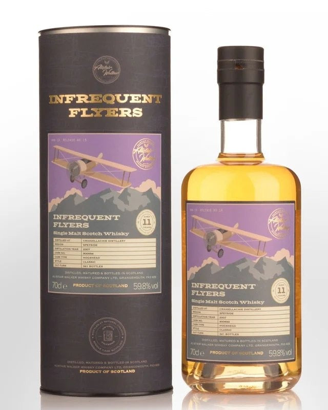2007InfrequentFlyersCraigellachieSingleCaskNo.90069411YearOldCaskStrengthSingleMaltScotchWhisky(700ml)