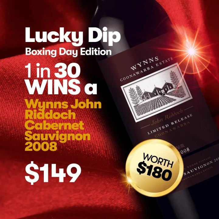 AgedCabernetLuckyDip–WynnsJohnRiddochCabernetSauvignon2008Edition