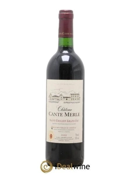 Saint-ÉmilionGrandCruChâteauCanteMerle2000