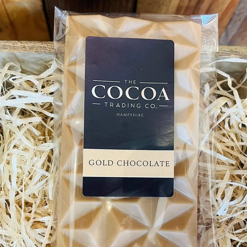 CocoaTradingCompanyHandmadeGoldChocolateBar80g