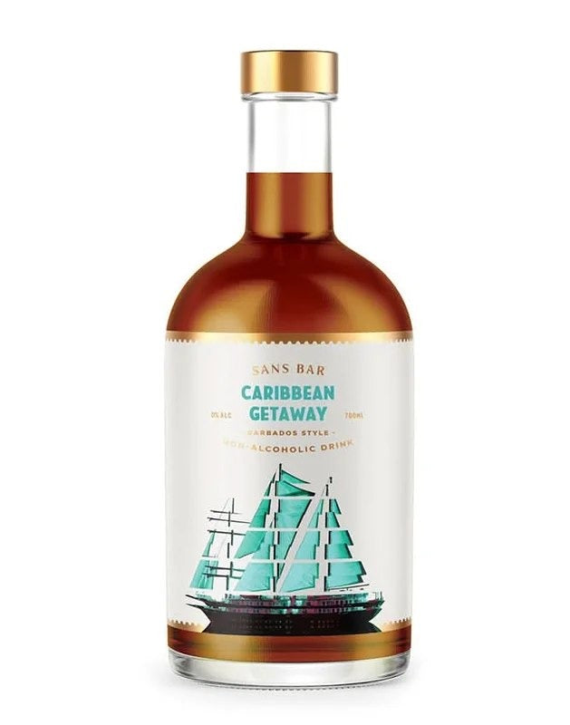 SansBarCaribbeanGetawayNon-AlcoholicDarkRumSubstitute
