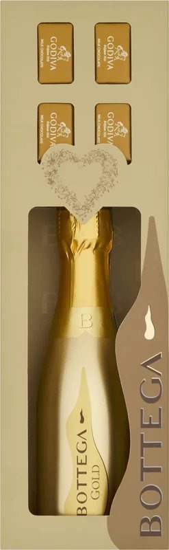 BottegaProseccoGold20cland4GodivaChocolates