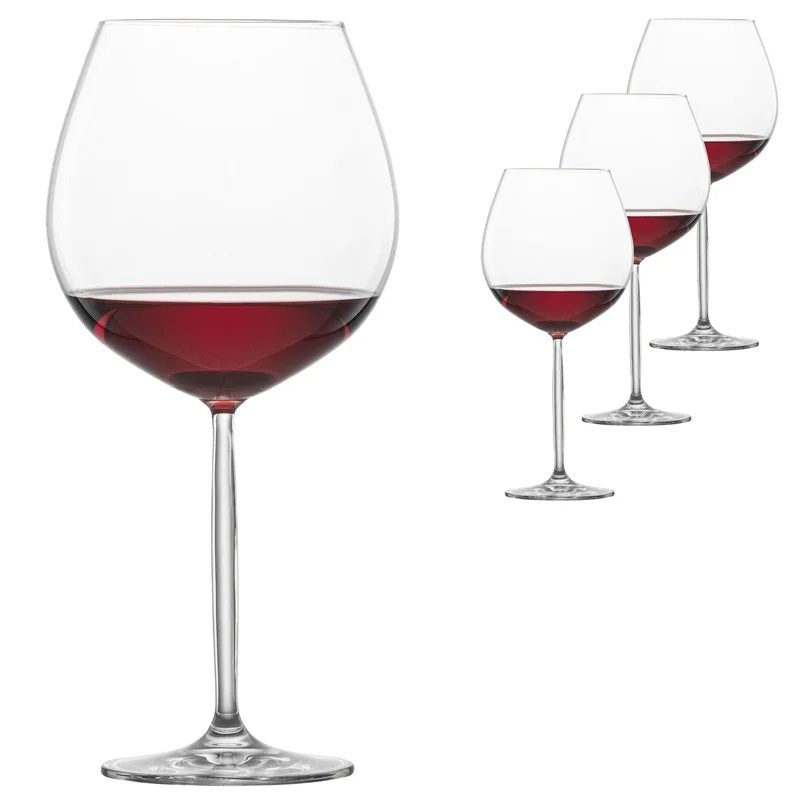 SchottZwieselMuseBurgundyGlass–Setof4