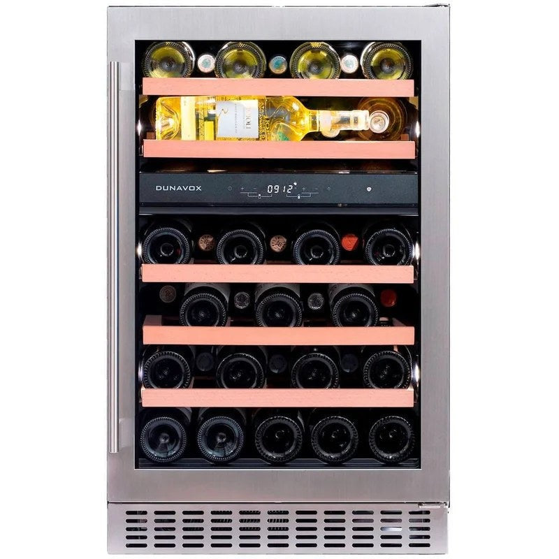 DunavoxFLOW-38–500mmDualZone–38Bottle–BuiltInUndercounterWineCooler–DAUF-38.100DSS