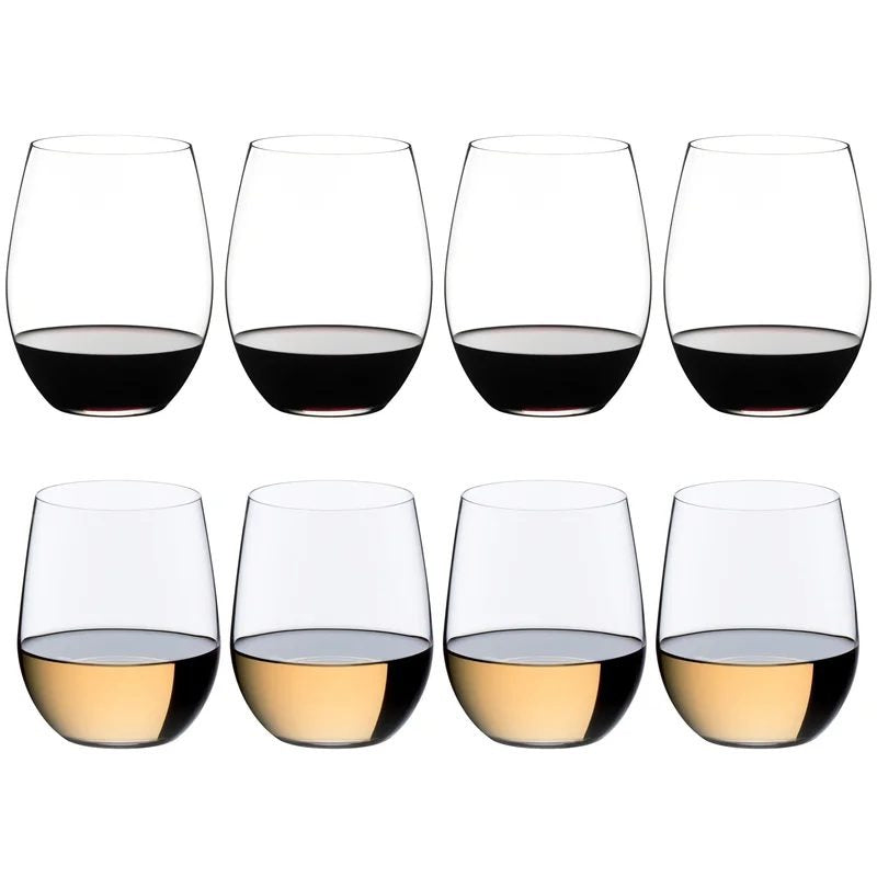 RiedelORangeStemlessCabernet&ViognierGlasses–8GlassSet–5414/50