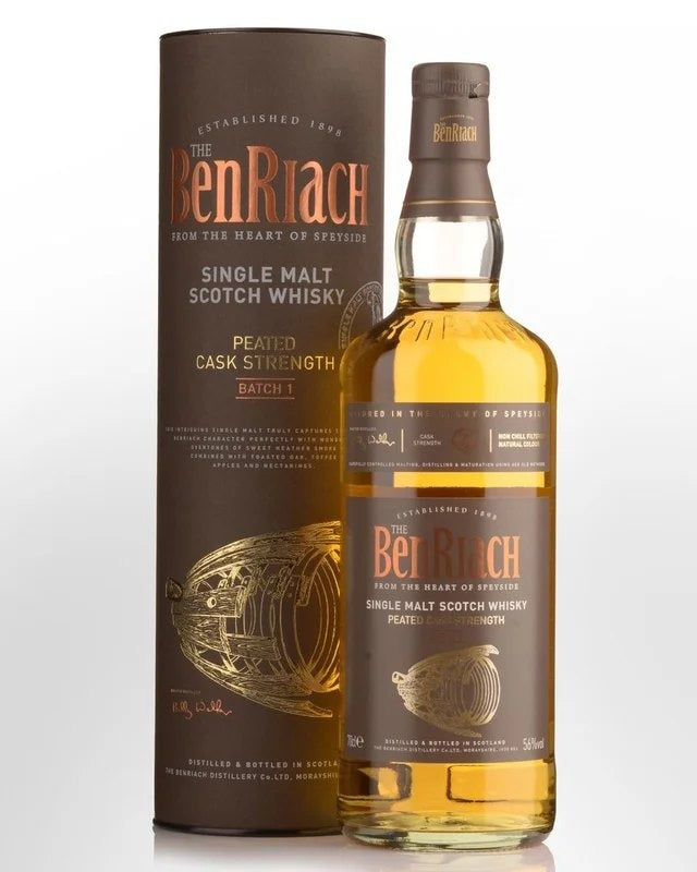 BenriachPeatedBatch1CaskStrengthSingleMaltScotchWhisky(700ml)