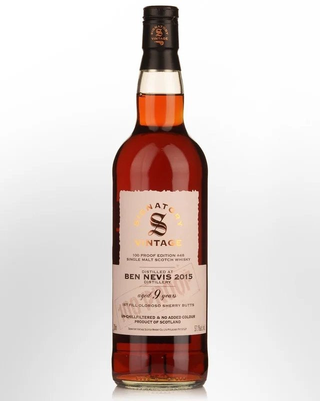 2015SignatoryVintageBenNevis9YearOld100ProofEdition#48SingleMaltScotchWhisky(700ml)