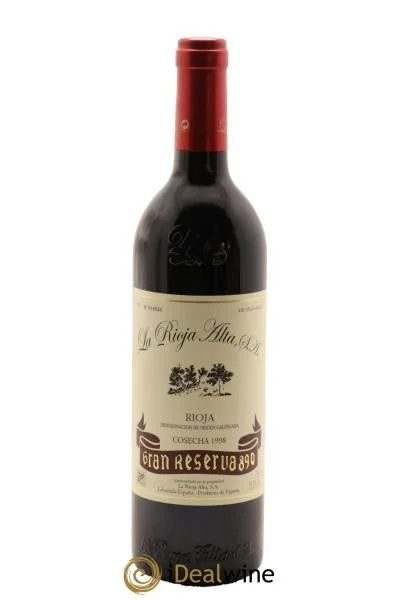 RiojaDOCaGranReserva890LaRiojaAlta1998