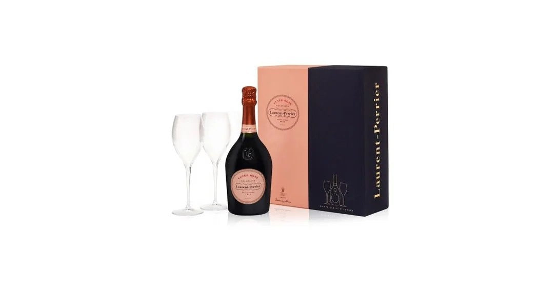 Laurent-PerrierCuvéeRoséBrutNV75cl2FluteGiftSet