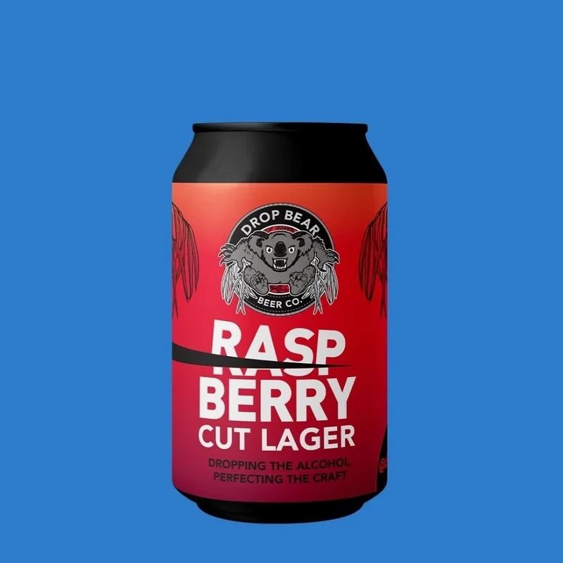 DropBearBeerRaspberryCutLager(0.5%ABV)