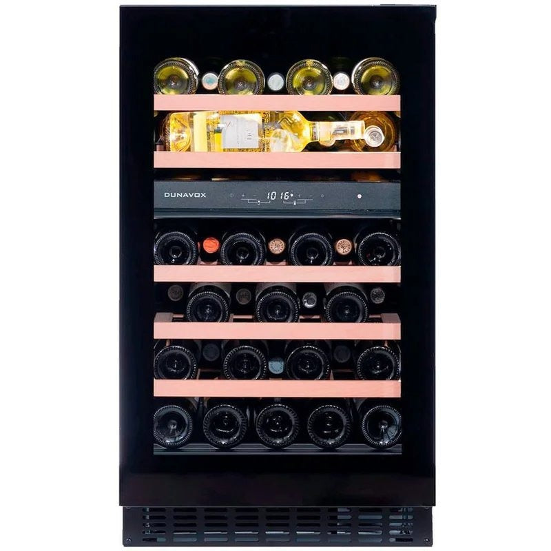 DunavoxFlow-38.TO–500mmDualZone–38Bottle–BuiltInUndercounterWineFridge–DAUF-38.100DB.TO88cmheight