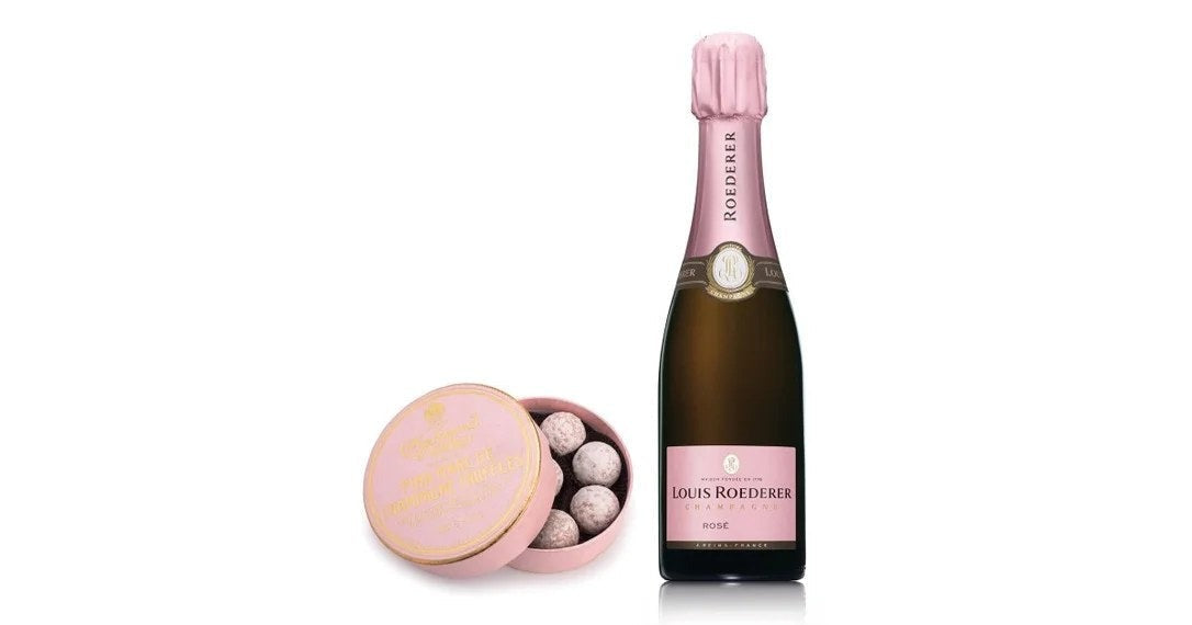 LouisRoedererVintageRoséChampagne37.5cl&PinkTruffles135g