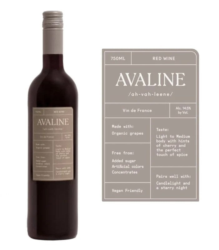 DAMAGEDLABEL:AvalineRedWine(750ml)