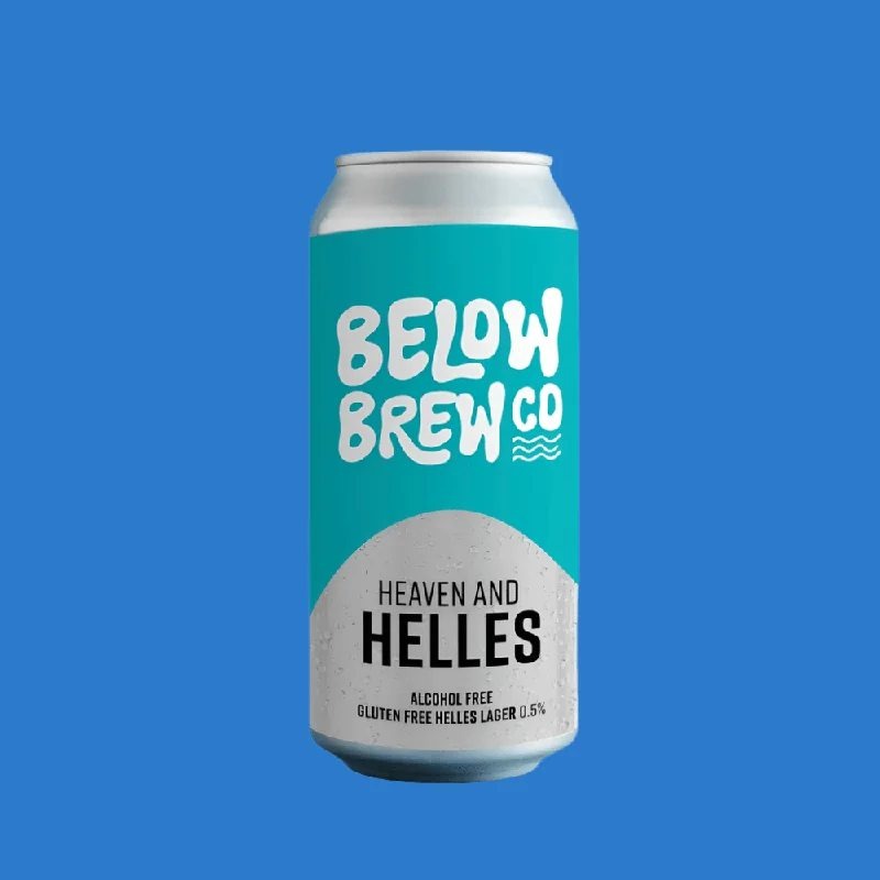 BelowBrewCo‘Heaven&Helles’AlcoholFree(GlutenFree)Beer(0.5%ABV)