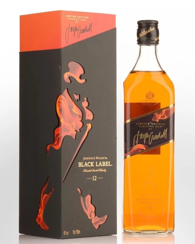JohnnieWalkerBlackLabelJasperGoodallLimitedEdition12YearOldBlendedScotchWhisky(750ml)