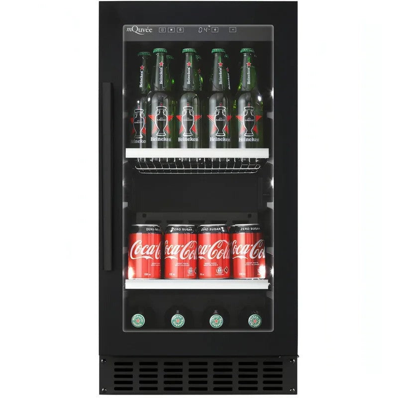 mQuvée–400mm–UndercounterDrinksFridge–BeerServer40–AnthraciteBlack