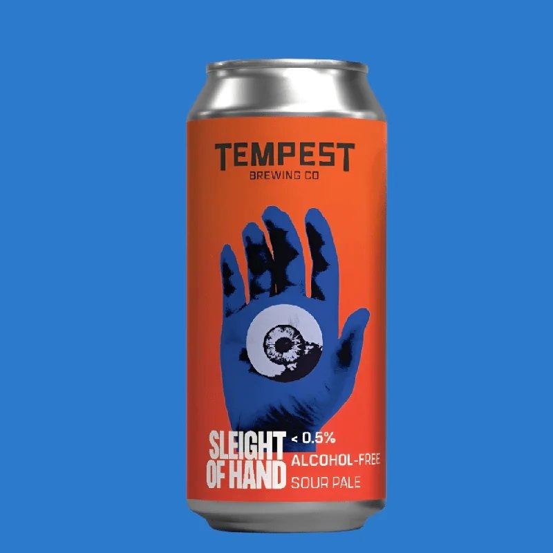TempestBrewingCo‘SleightofHand’AlcoholFreeSourPaleAle(0.5%ABV)
