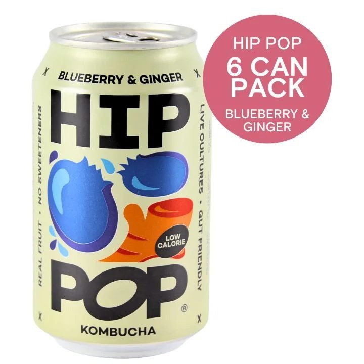 HipPopBundle,BlueberryandGingerKombucha6x330mlPack